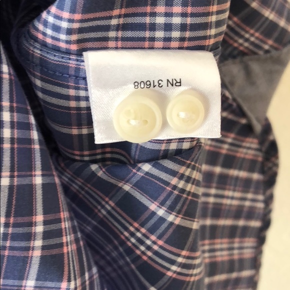 Jos. A. Bank Size M Plaid Button Down - Picture 4 of 5